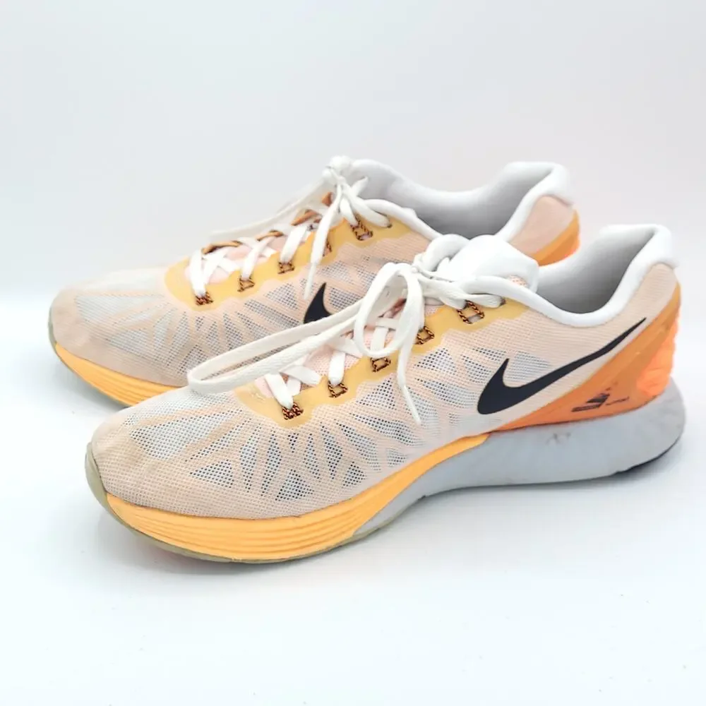 Nike Better World LunarGlide 6 orange gray 654433-108 mens size 11
